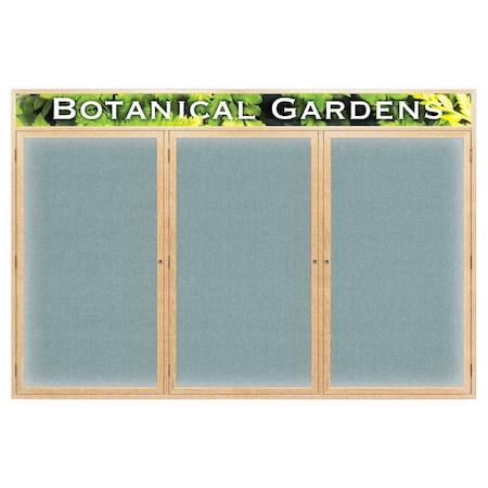 United Visual Products Open Faced Traditional Rounded Corkboard UV642ARC-BRONZE-BUFF